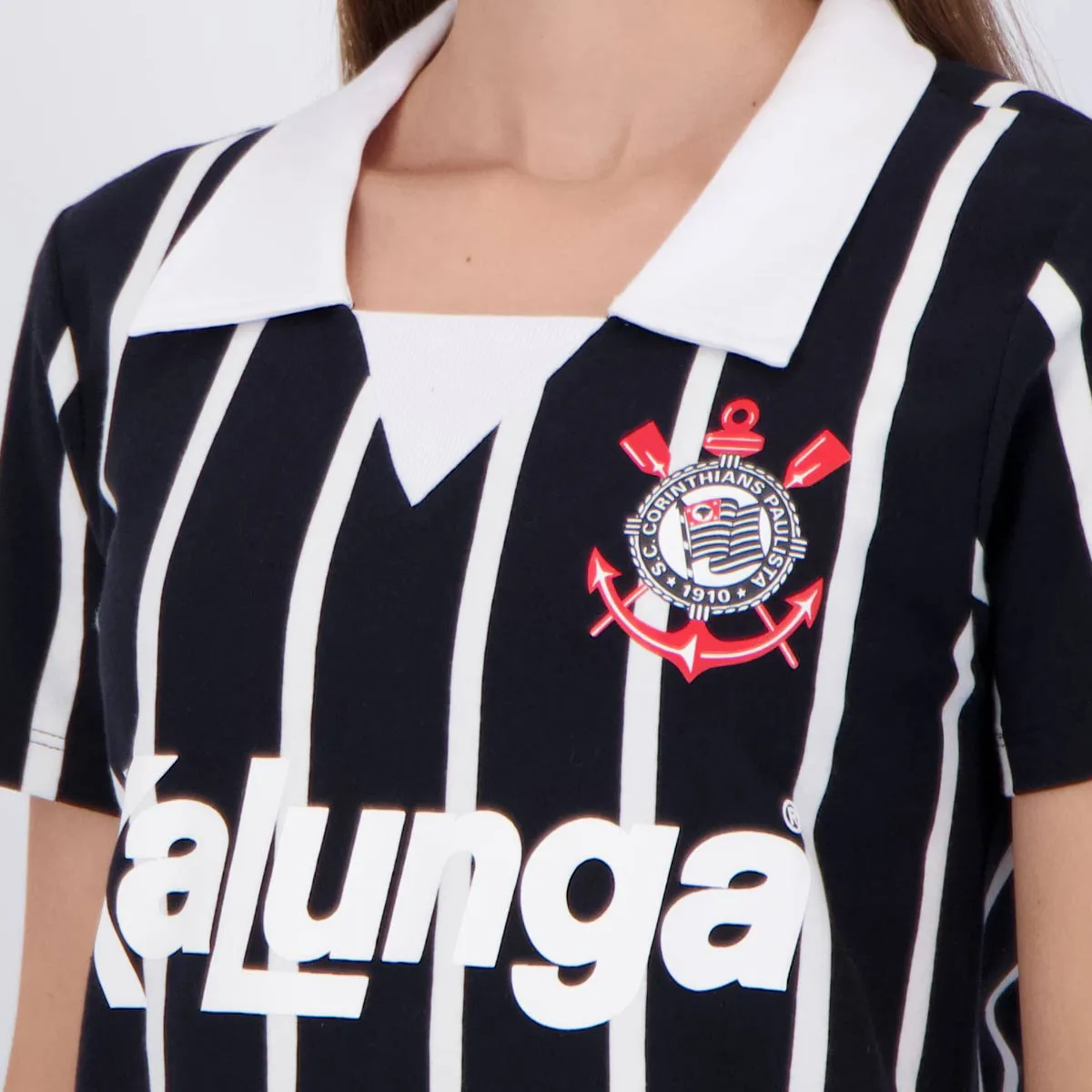 Camisa Corinthians Retrô Kalunga - Feminina